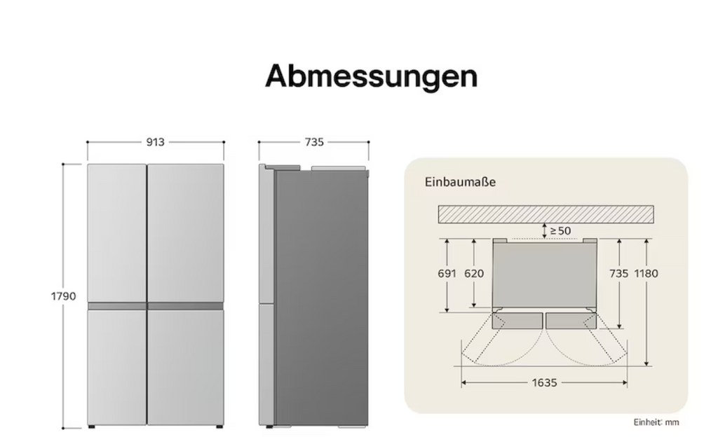 LG GSJC41PYPE Side-by-Side Kühlschrank