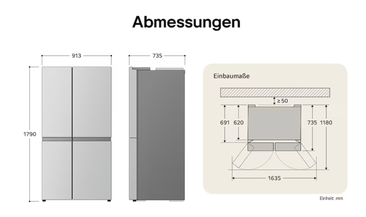 LG GSGB71PYLL InstaView® Side-by-Side Kühlschrank