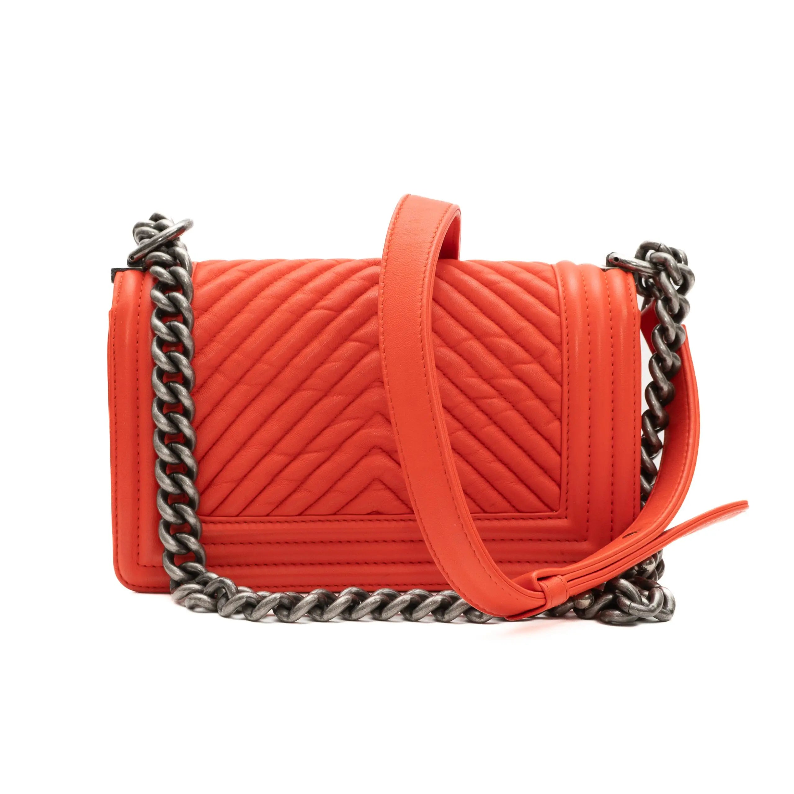 Chanel Mini Boy Bag red