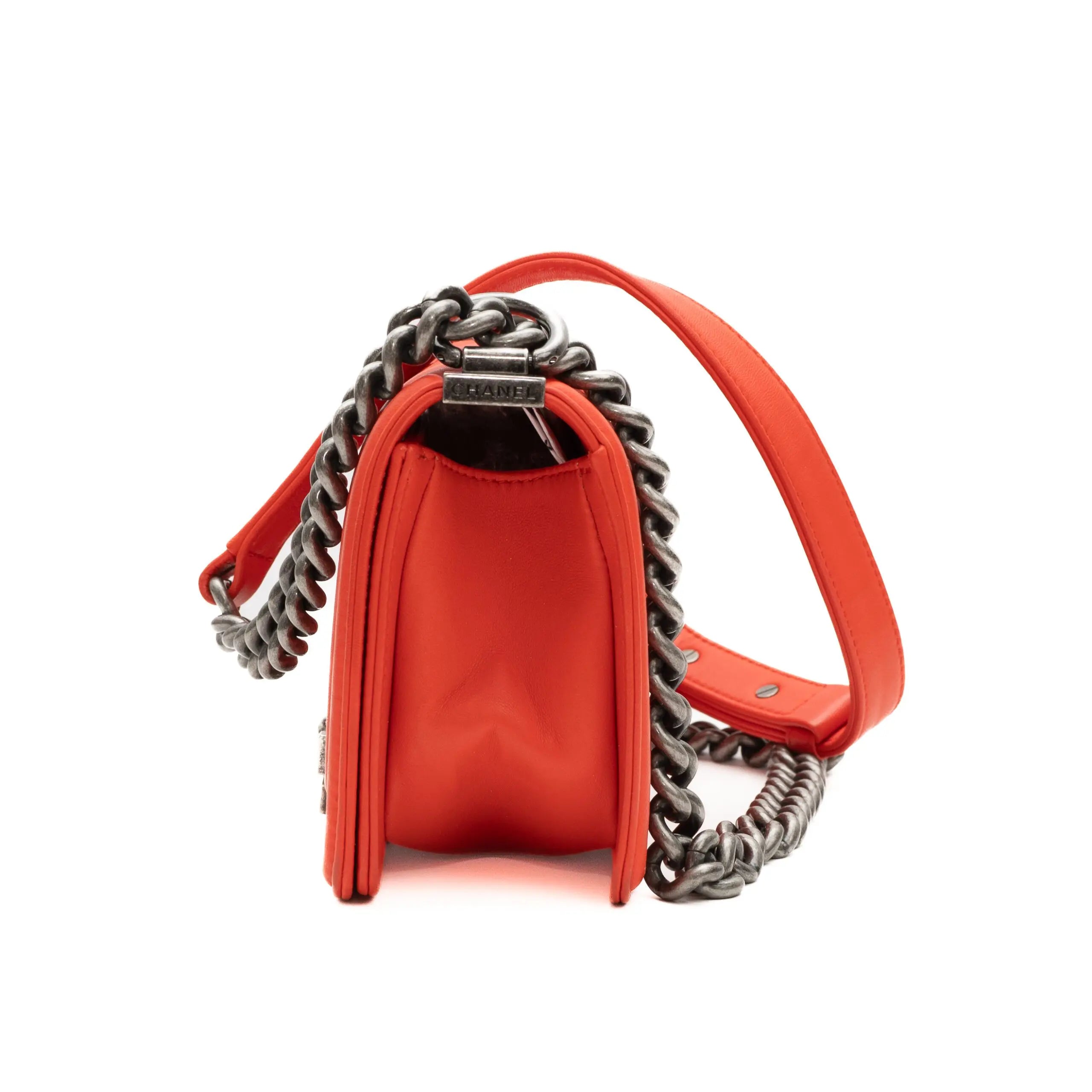 Chanel Mini Boy Bag red