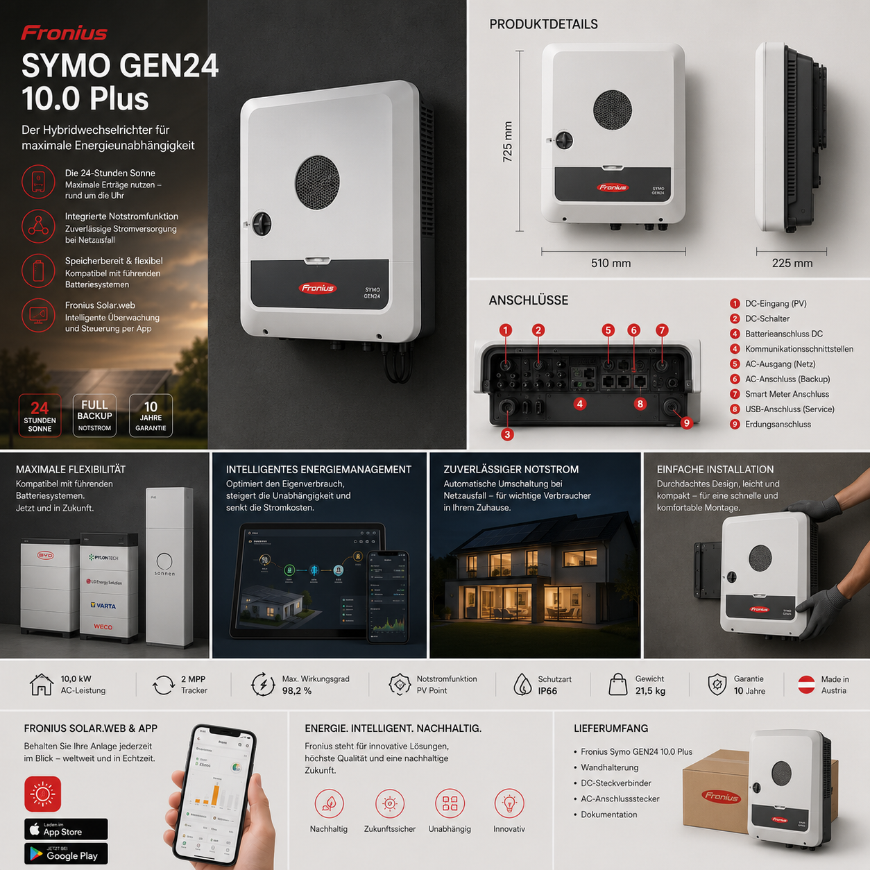 Fronius Symo GEN24 10.0 Plus SC Einzelstück
