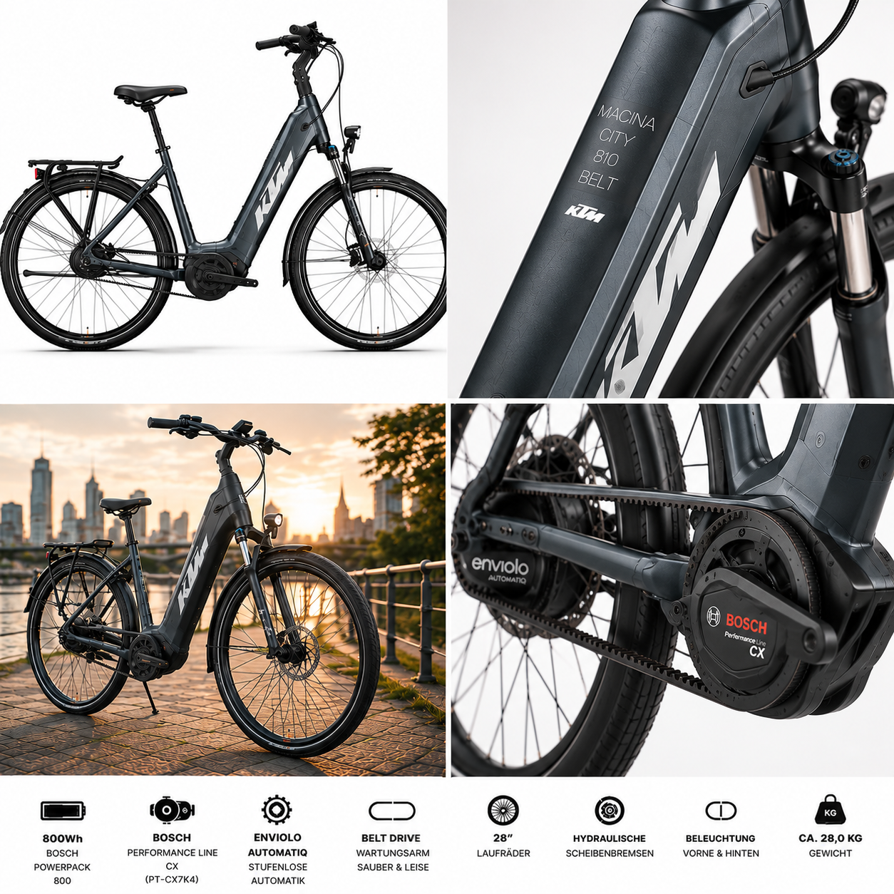 KTM MACINA CITY 810 BELT 800Wh ENVIOLO AUTOMATIQ