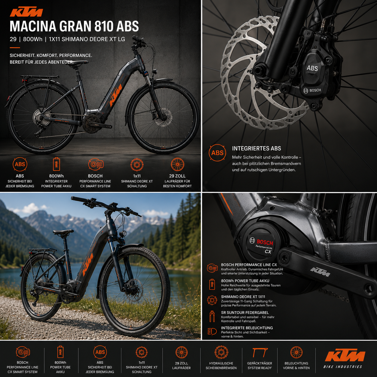 KTM MACINA GRAN 810 ABS 29 800Wh 1X11 SHIMANO DEORE XT LG