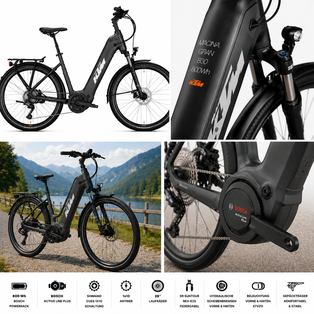KTM MACINA GRAN 830 800Wh 1X10 SHIMANO CUES