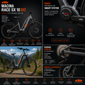 KTM MACINA RACE SX 10 DI2 400Wh 1X11 SHIMANO CUES DI2