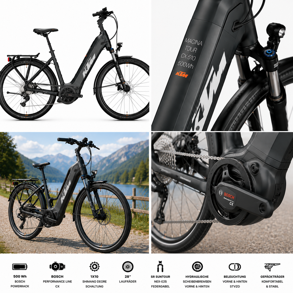 KTM MACINA TOUR CX 510 500Wh SH DEORE 10 + BOSCH PT-CX5I4