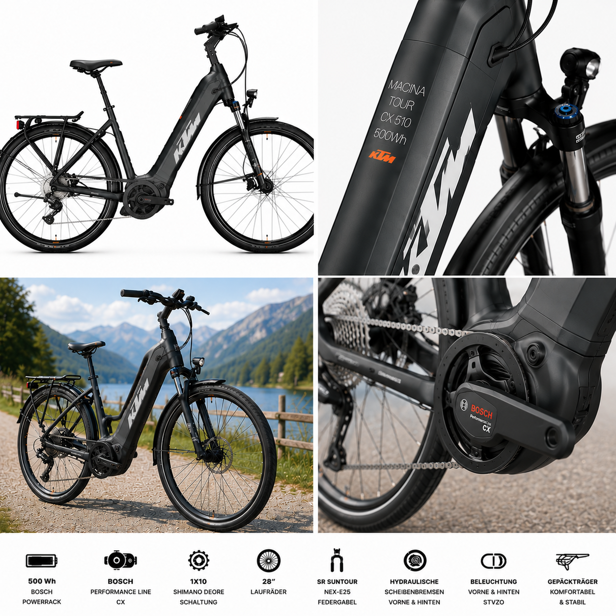 KTM MACINA TOUR CX 510 500Wh SH DEORE 10 + BOSCH PT-CX5I4