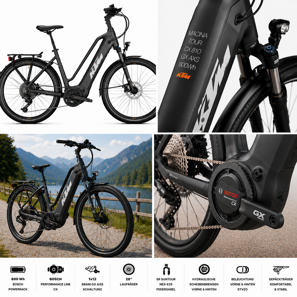KTM MACINA TOUR CX 810 GX AXS 800Wh 1X12 SRAM GX AXS