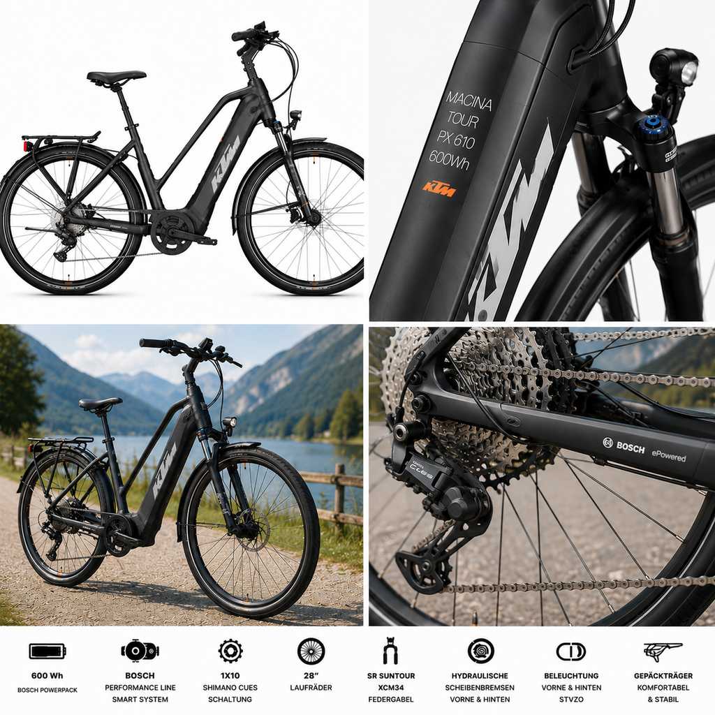 KTM MACINA TOUR PX 610 600Wh 1X10 SHIMANO CUES
