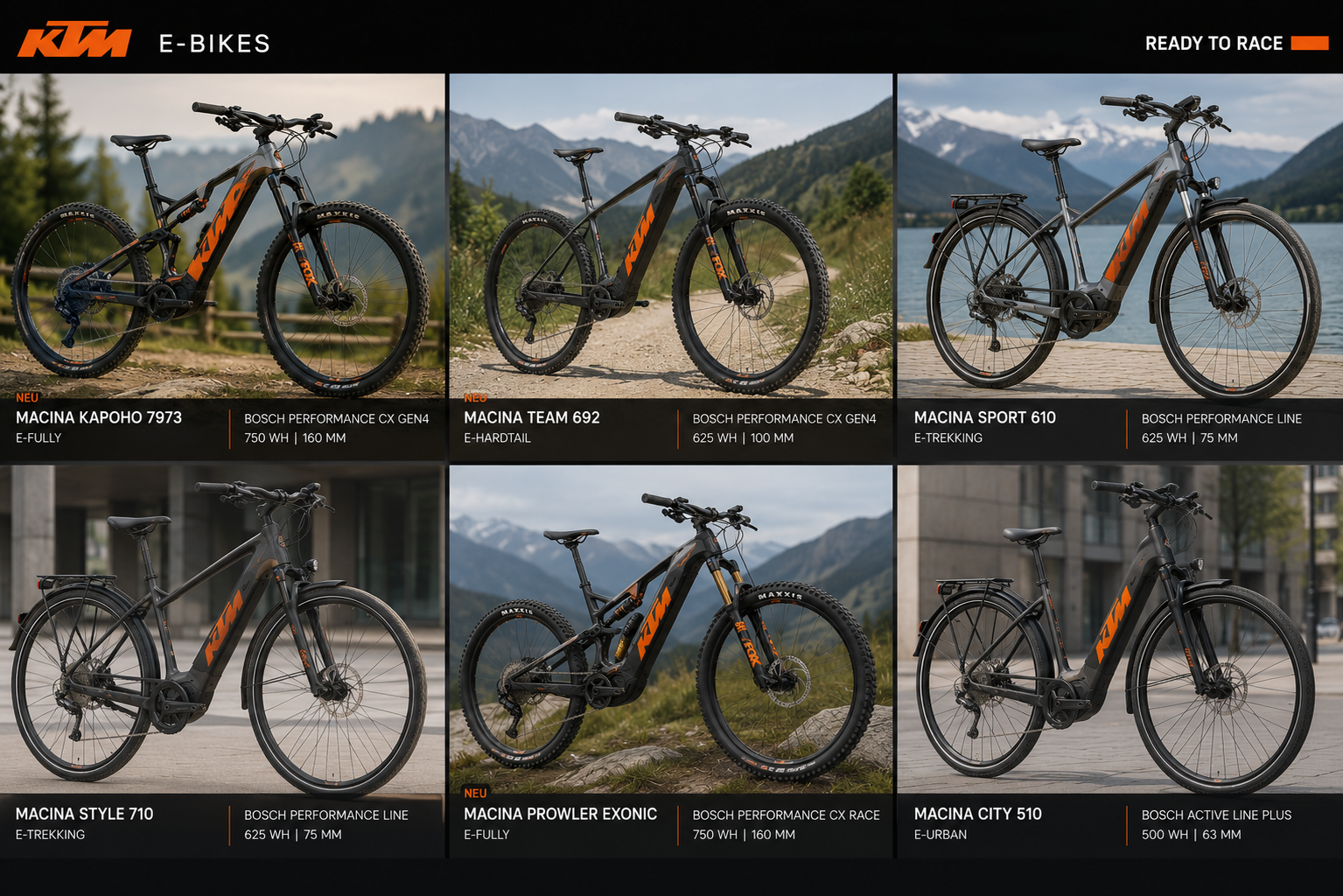 KTM MACINA CITY P610 RT 600Wh SH NEXUS 5 RT + BOSCH PT-P6I4