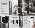 LG PuriCare AeroTower Ventilator fuer Luftreinigung - Metal Shine