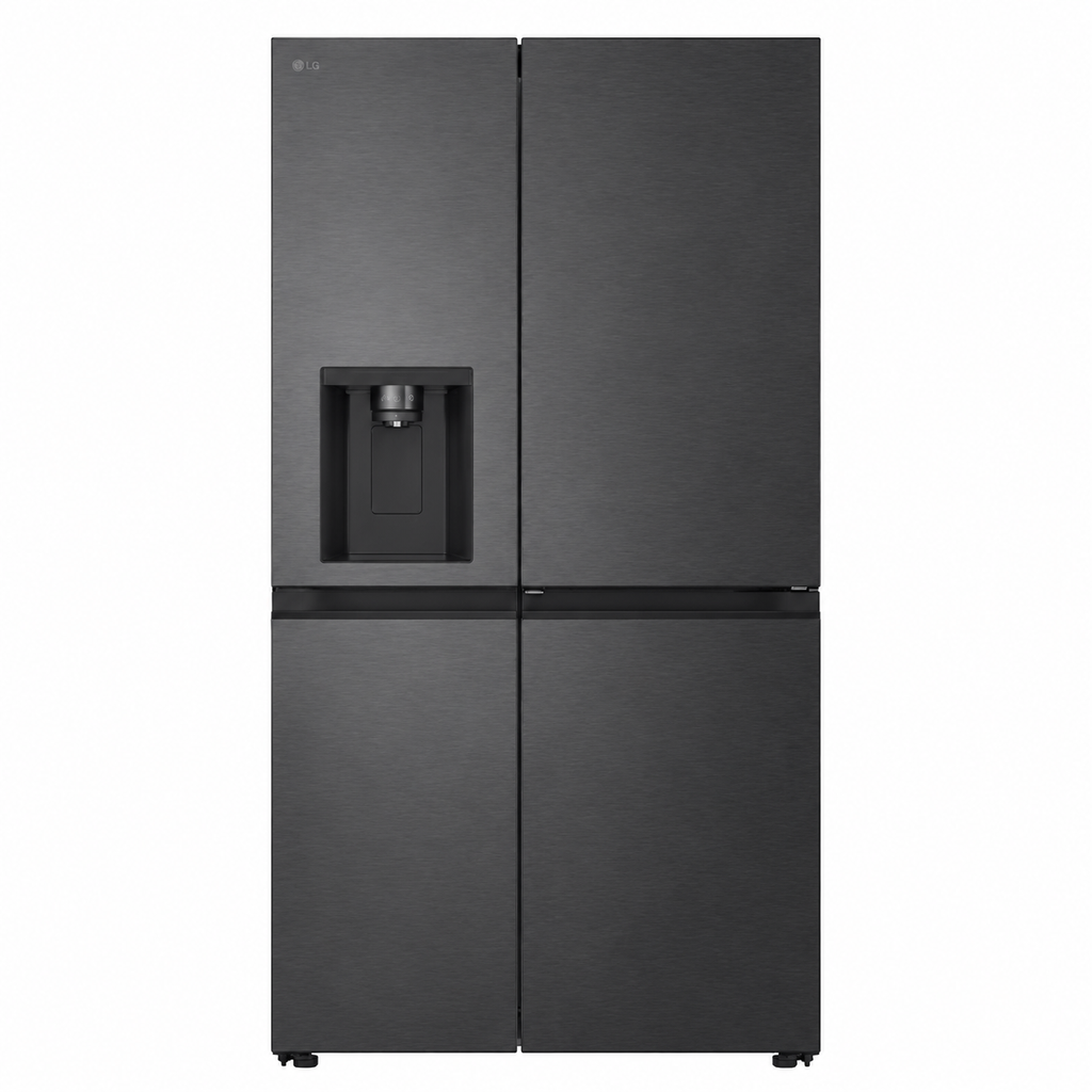 Side-by-Side Kühlschrank – Premium Crushed Ice, Wasserspender