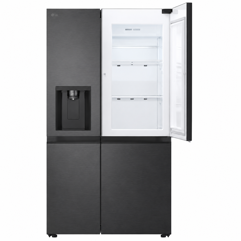 Side-by-Side Kühlschrank – Premium Crushed Ice, Wasserspender