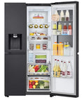 LG GSXE91EVAD Side-by-Side Kühlschrank und Gefrierfach mit InstaView 628L, Essence Matte Black