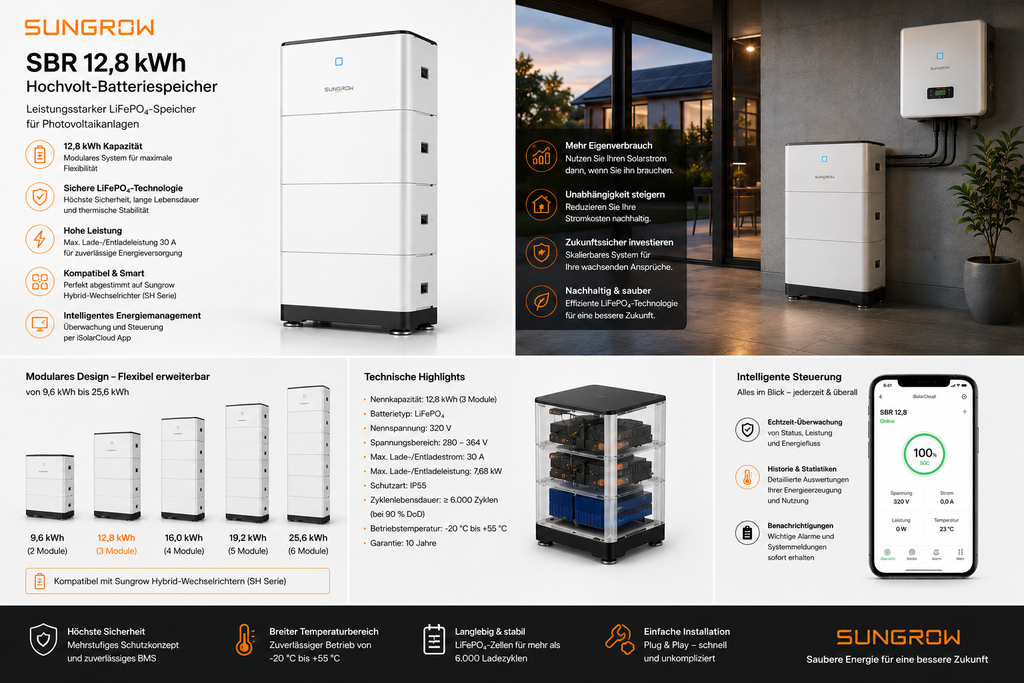 Sungrow SBR 12,8 kWh Speicher