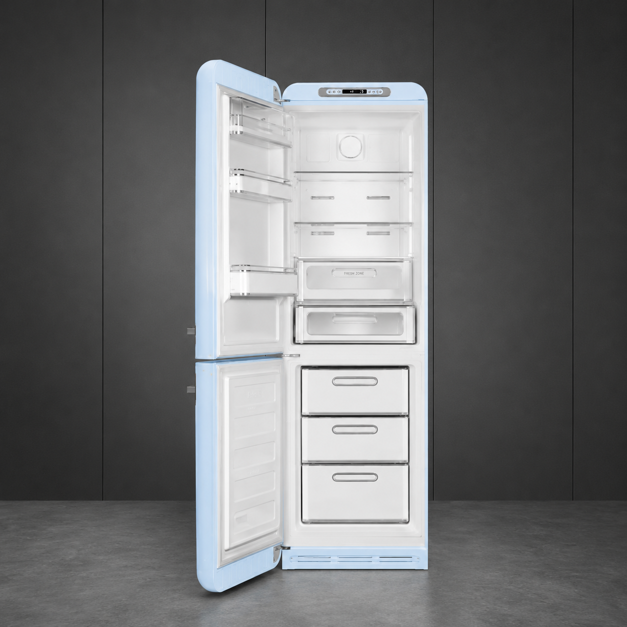 SMEG FAB32LPB5 Retro Kühl-Gefrierkombination Pastellblau