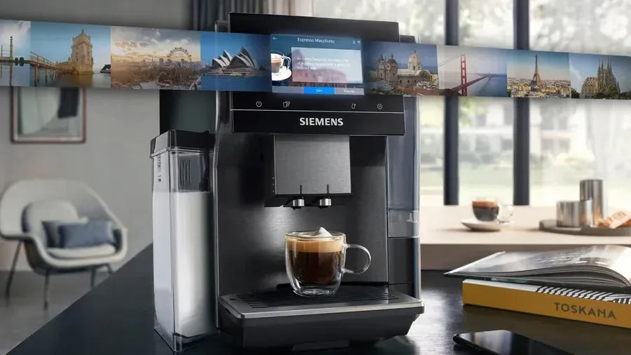 Siemens EQ700 integral TQ717D03 Kaffeevollautomat – 5 Zoll TFT-Touchdisplay, Dark Inox