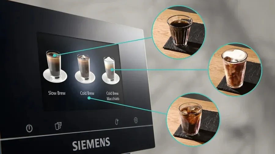 Siemens EQ700 integral TQ717D03 Kaffeevollautomat – 5 Zoll TFT-Touchdisplay, Dark Inox