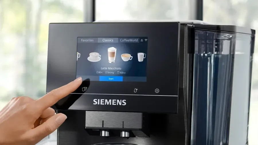 Siemens EQ700 integral TQ717D03 Kaffeevollautomat – 5 Zoll TFT-Touchdisplay, Dark Inox