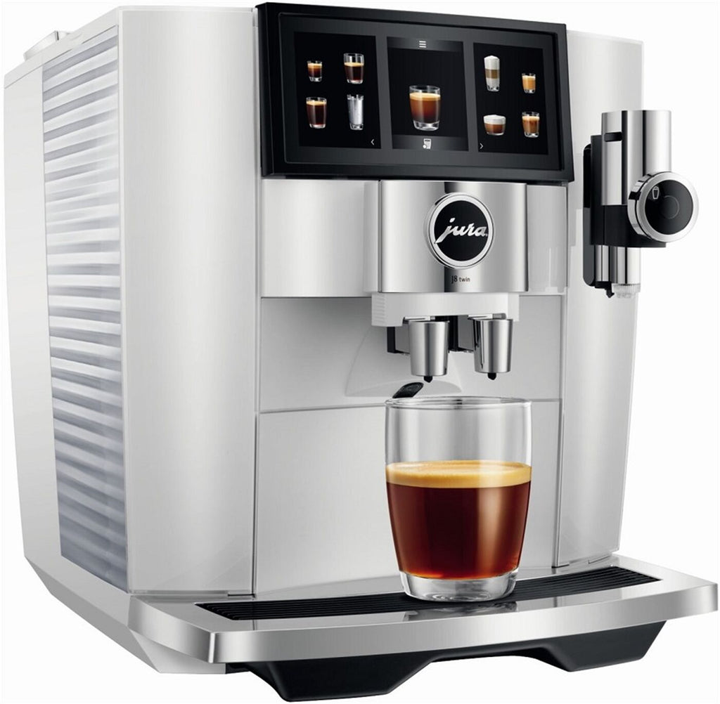 JURA J8 twin Diamond White (EA) + Cool Control 0,6 l – Premium Kaffeevollautomaten-Set