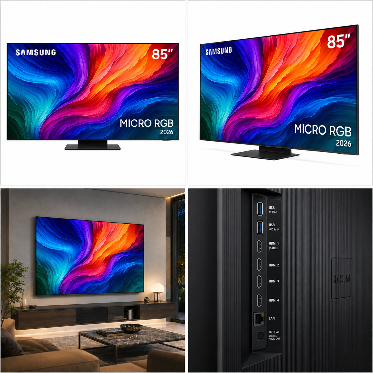 Samsung GMR75R85H 75" Micro RGB 4K Vision AI Smart TV (2026)