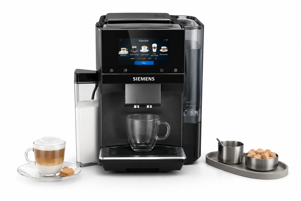 Siemens EQ700 integral TQ717D03 Kaffeevollautomat – 5 Zoll TFT-Touchdisplay, Dark Inox