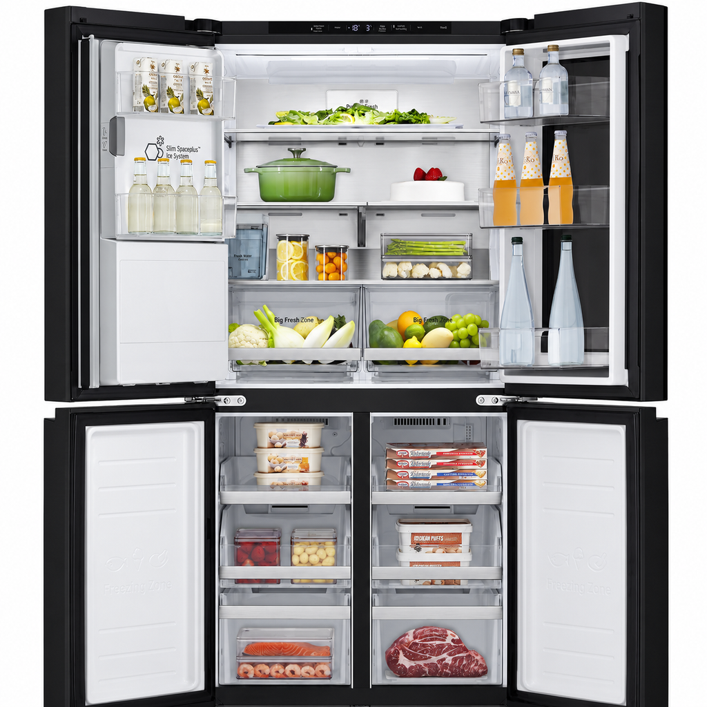 Kühlschrank – 508 Liter, Matte Black InstaView™ SLIM Multi-Door