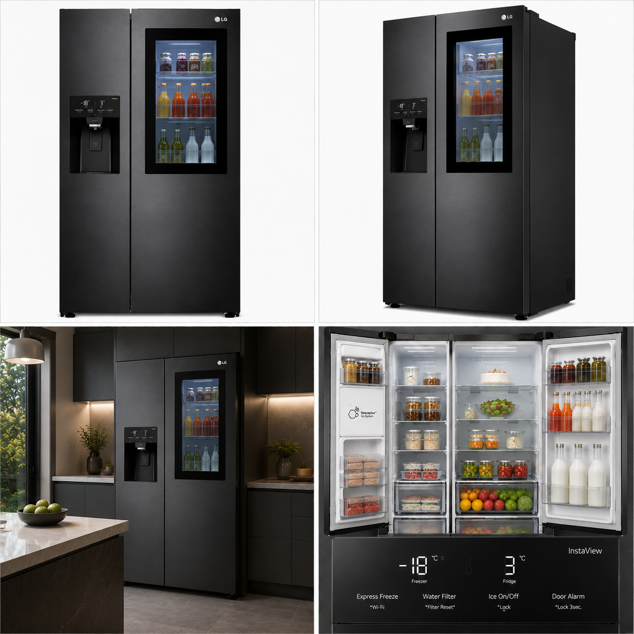 LG GSXV91PZAE InstaView® Side-by-Side Kühlschrank