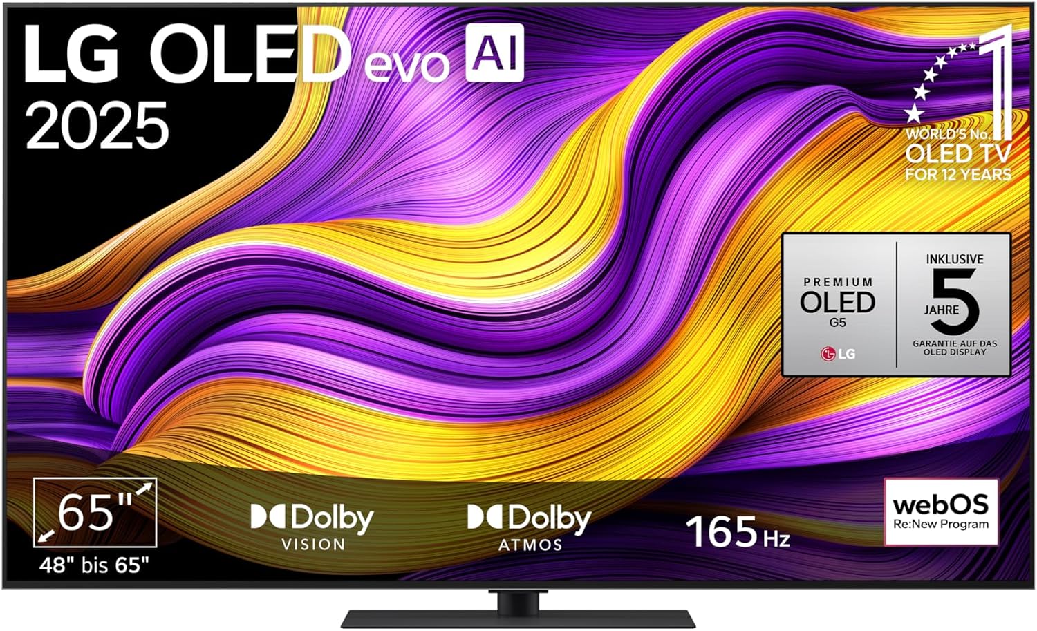 LG OLED65G59LS TV 65 Zoll (165 cm) 4K OLED evo AI TV (2025)