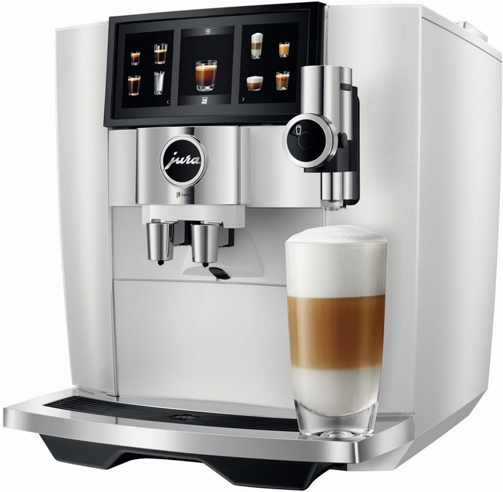 JURA J8 twin Diamond White (EA) + Cool Control 0,6 l – Premium Kaffeevollautomaten-Set