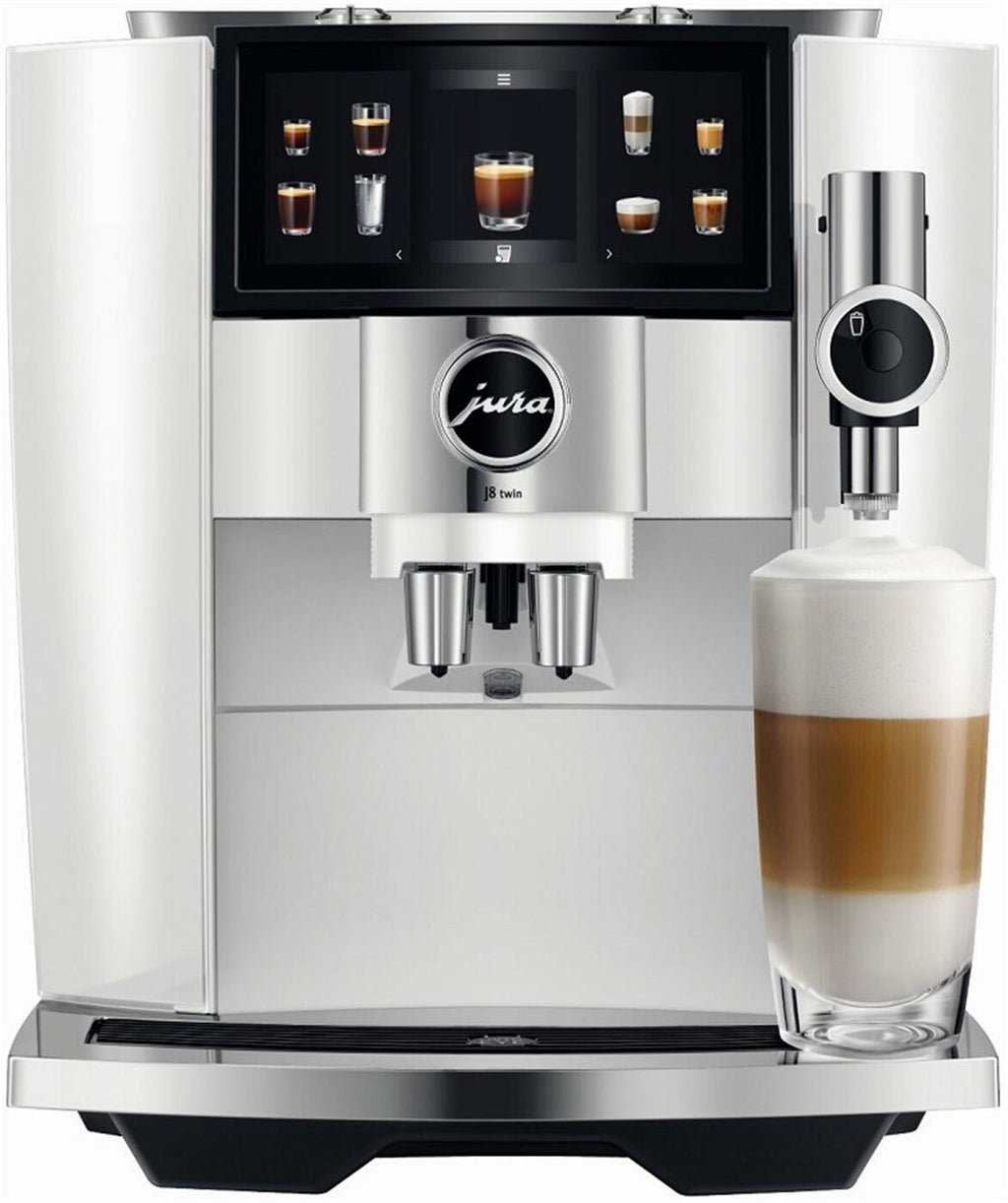 JURA J8 twin Diamond White (EA) + Cool Control 0,6 l – Premium Kaffeevollautomaten-Set