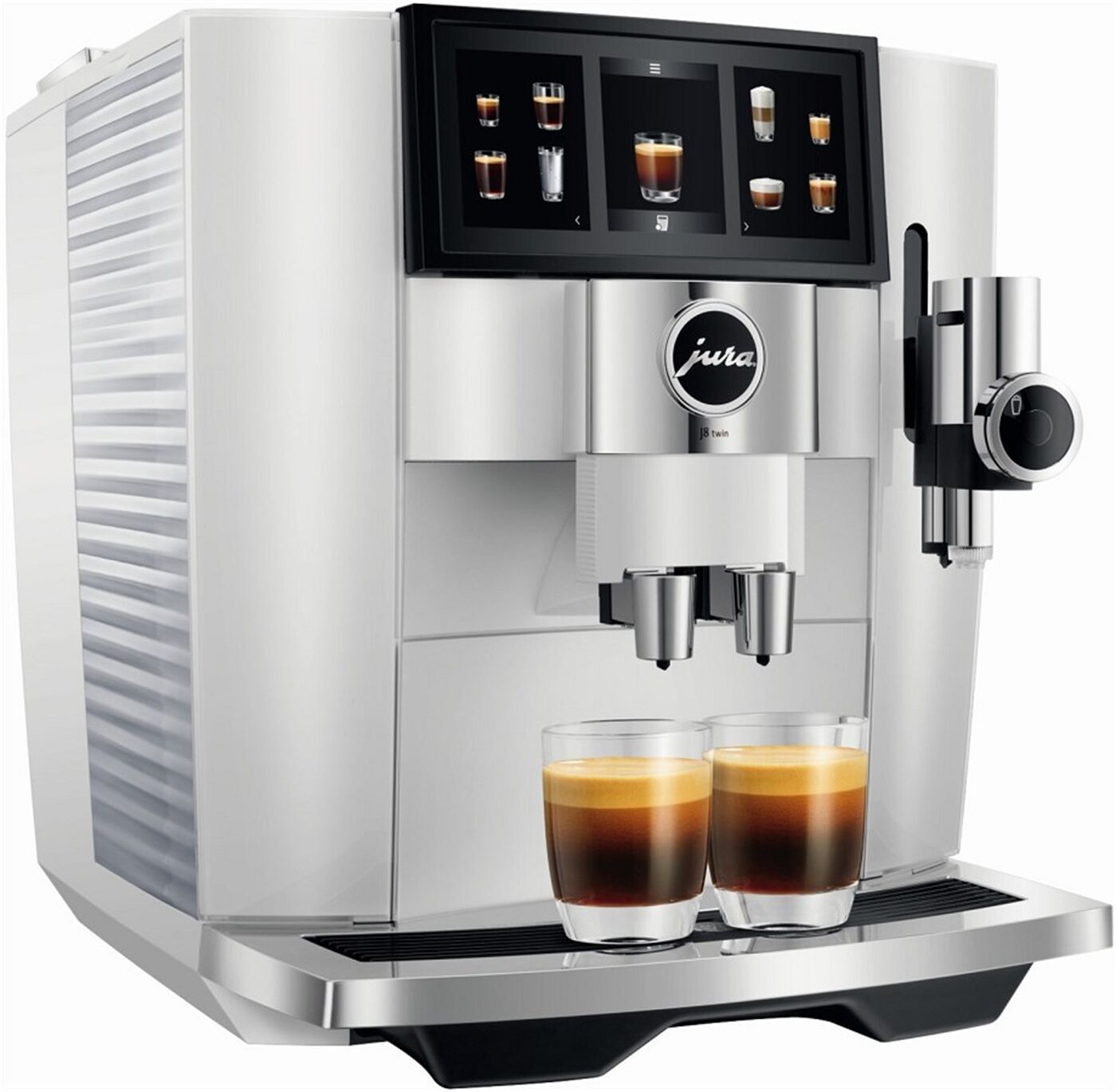 JURA J8 twin Diamond White (EA) + Cool Control 0,6 l – Premium Kaffeevollautomaten-Set