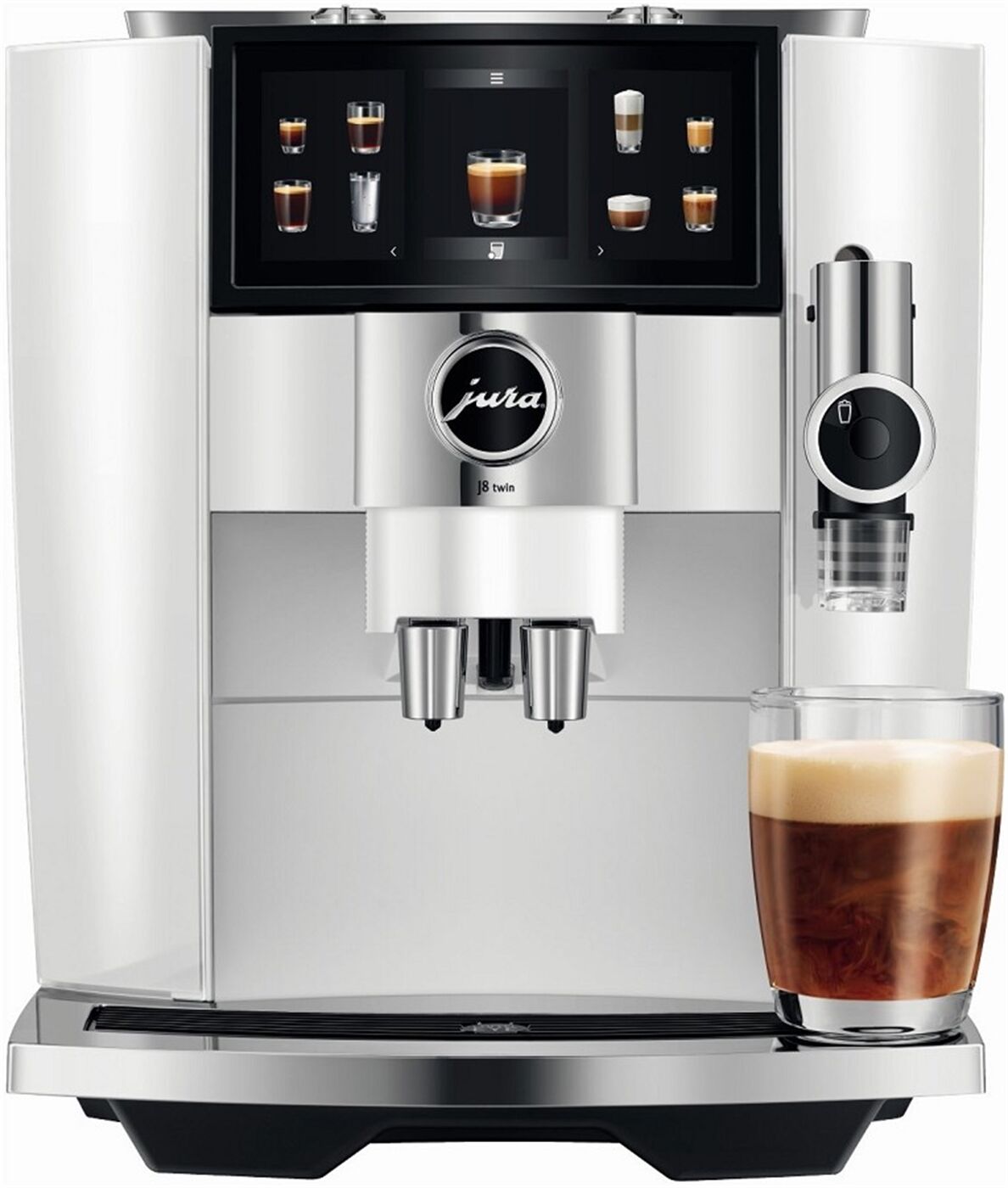 JURA J8 twin Diamond White (EA) + Cool Control 0,6 l – Premium Kaffeevollautomaten-Set